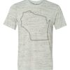 White Marble Unisex Poly-Cotton Short-Sleeve T-Shirt Thumbnail