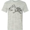 White Marble Unisex Poly-Cotton Short-Sleeve T-Shirt Thumbnail
