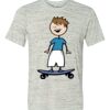 White Marble Unisex Poly-Cotton Short-Sleeve T-Shirt Thumbnail