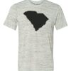 White Marble Unisex Poly-Cotton Short-Sleeve T-Shirt Thumbnail