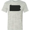 White Marble Unisex Poly-Cotton Short-Sleeve T-Shirt Thumbnail